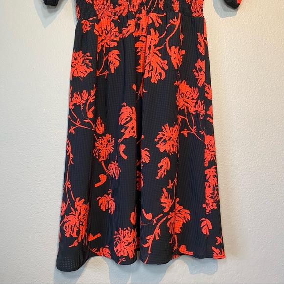 Who What Wear Womens Floral Dark Feminine Romantic Whimsigoth Dress Size S Black - Picture 8 of 16